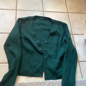 light weight dark green sweater